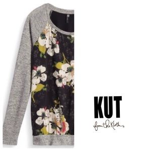 Kut from the Kloth Benter Mixed Material Top